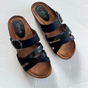 Eurosoft Genalyn Sandal in Black size 10